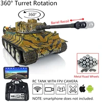 Henglong TK7.0 Tiger I RTR RC Tank 1:16 3818 FPV Camera Hand Painted Color Toys Gift Toys 1