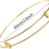 10/20Pcs  Expandable Bangle Adjustable Wire Blank Bracelets For DIY Women Pulseiras Jewelry Making Supplies Accessories 6