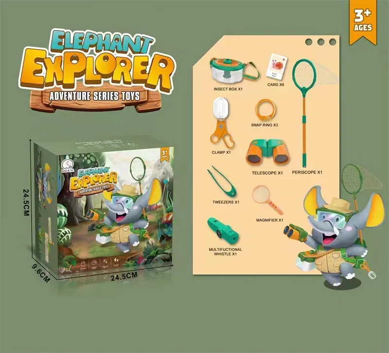 Bug Catcher Kit with Binoculars Magnifying Glass Critter Case Camping Hiking Outdoor Explorer Set Butterfly Net Toy for Kid Gift 6