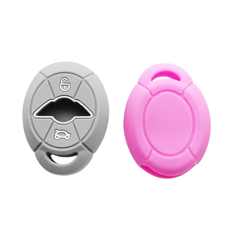 2 Buttons Silicone Key Shell Car Remote Key Cover Fit BMW Mini Cooper S R50 R53 key case cover car key shell