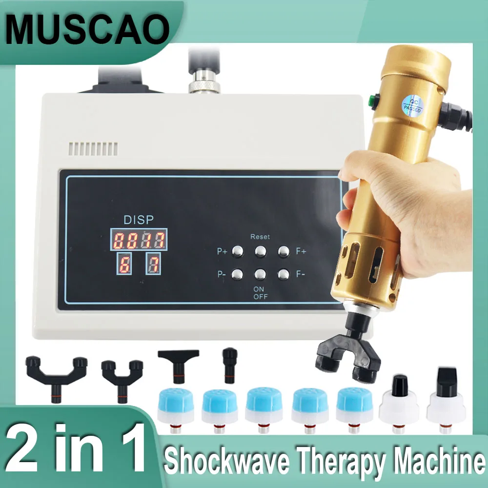 

Аппарат для ударно-волновой терапии 2 в 1, физиотерапевтическое лечение, расслабляющий массаж тела, снятие боли в суставах и мышцах, инструмент хиропрактика