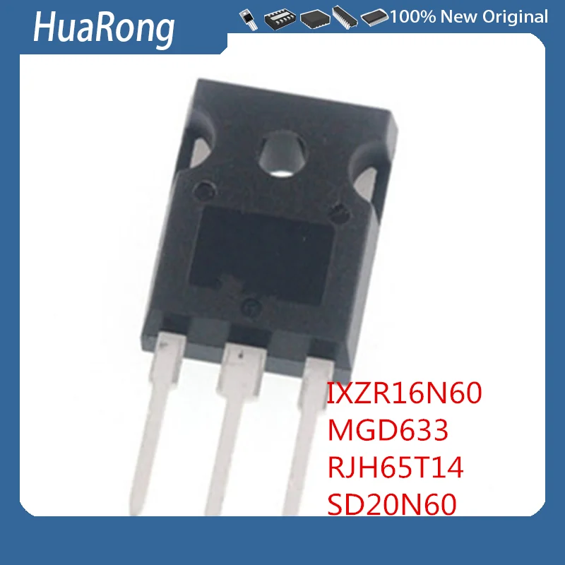 

5Pcs/Lot IXZR16N60 600V 18A MGD633 IGBT 600V 37A RJH65T14 650V 100A SD20N60 600V 20A TO-247