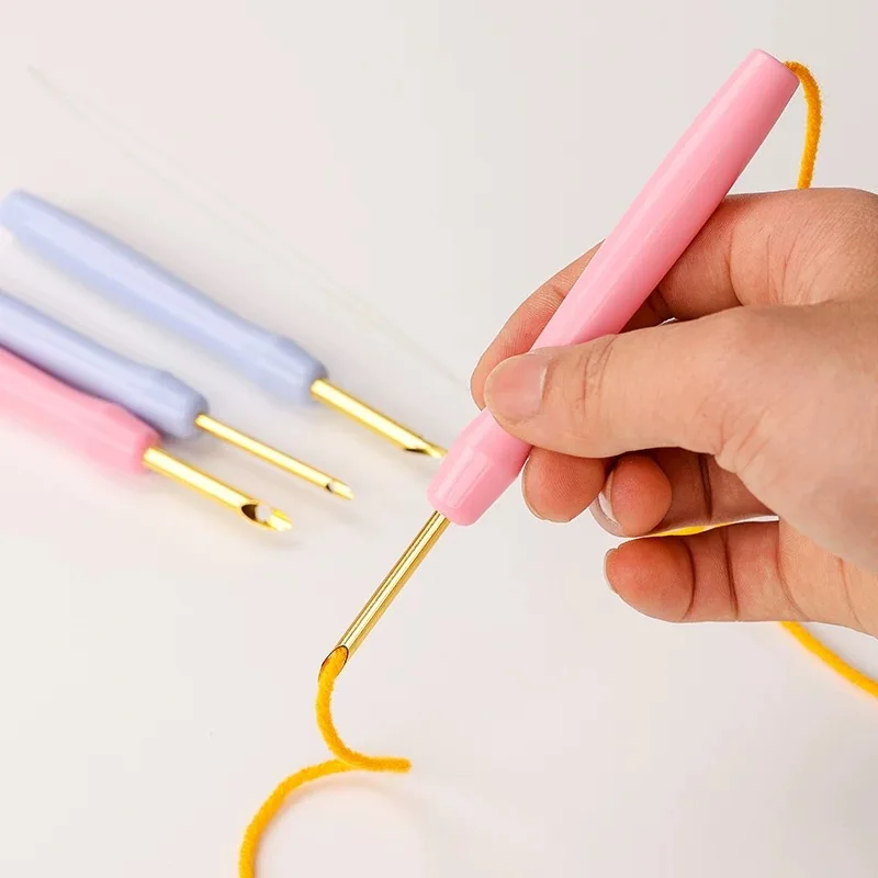 Christmas Punch Needle Kits for Beginners Cute Animal with Hoop Embroidery Punch Needle Starter Craft Set Giraffe Festival Gift - Image 6