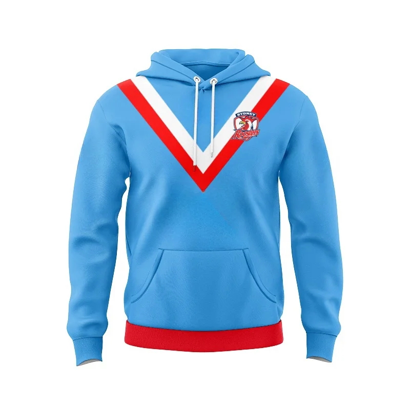 Sydney Rooster Castor Men's ANZ Round Neck Knitted Shirt/Home and Away/Training/Legion/Indigenous/Splicing/Top Rugby Shirt