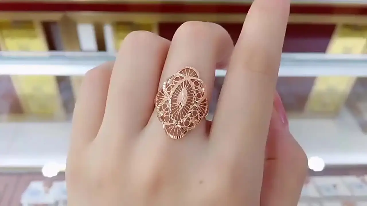 Rose Gold Women Ring 585 | Jewelry 585 Rose Gold | 585 Gold