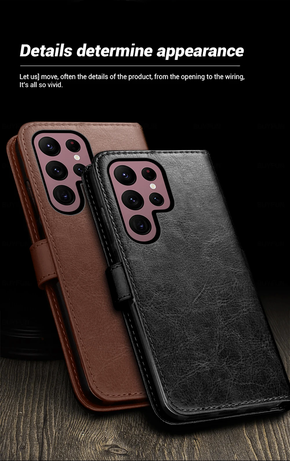 Book Style Leather Flip Wallet Case For Samsung Galaxy S24 Ultra Magnetic Stand Coque SamsungS24 S 24 Plus S24Ultra S24+_voghion.com