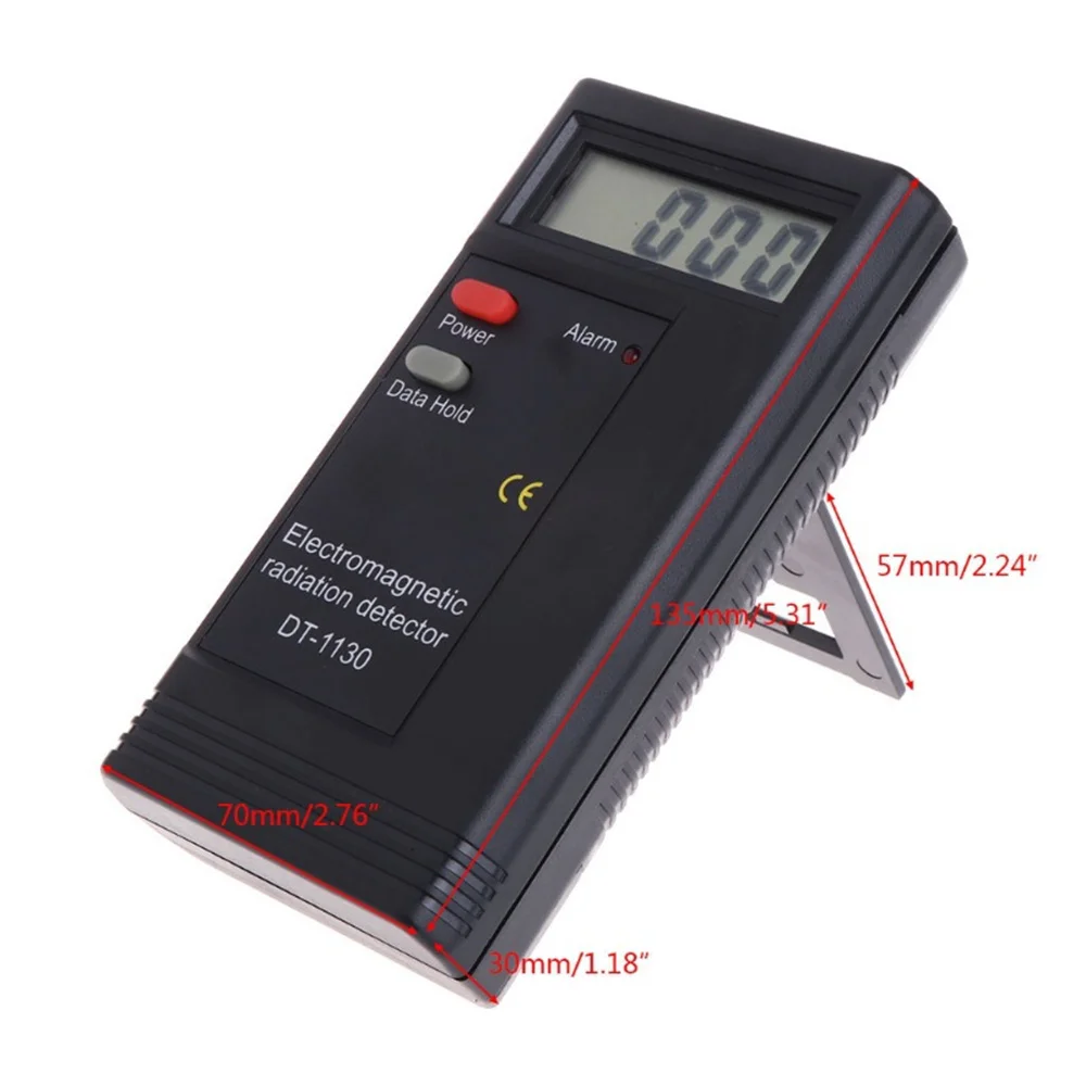 DT-1130 Electromagnetic Field Radiation Detector Tester Battery Type Handheld Portable Counter Emission Dosimeter Warn Meter 3