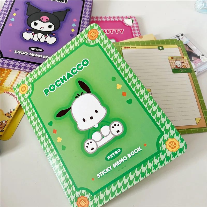 Note Book Kawaii Convenience Book Mymelody Kuromi Cinnamoroll Note Book Cute Paste Notepad Student Office Stationery