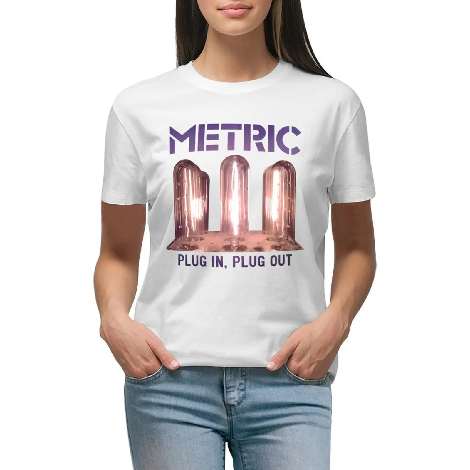 

METRIC BAND (9) T-shirt female oversized Women's tee shirt