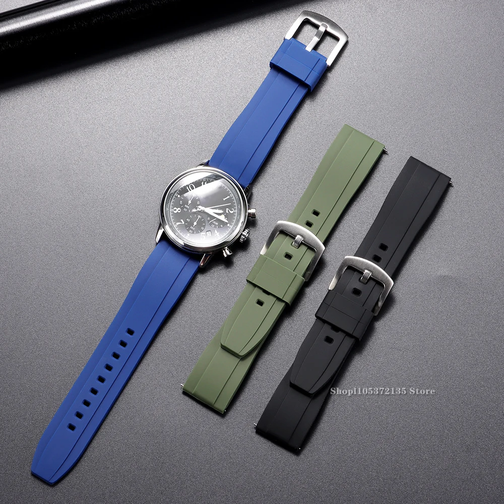 Universal Quick Release Silicone Watch Strap - Waterproof Wristband Accessory