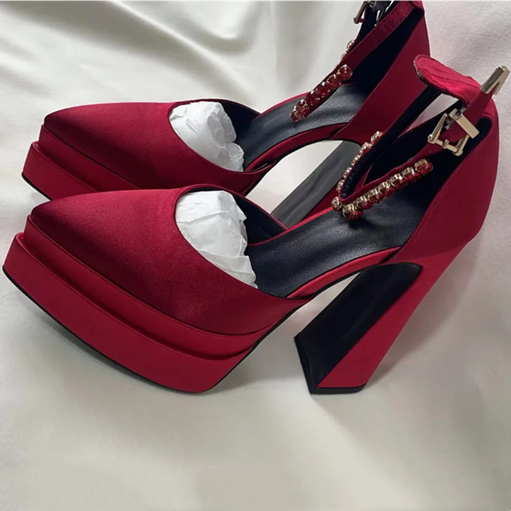2022 Brand Women Sandals High Quality Sexy Thick High Heels Platform Dress Party Wedding Ladies Shoes fashion shoes 