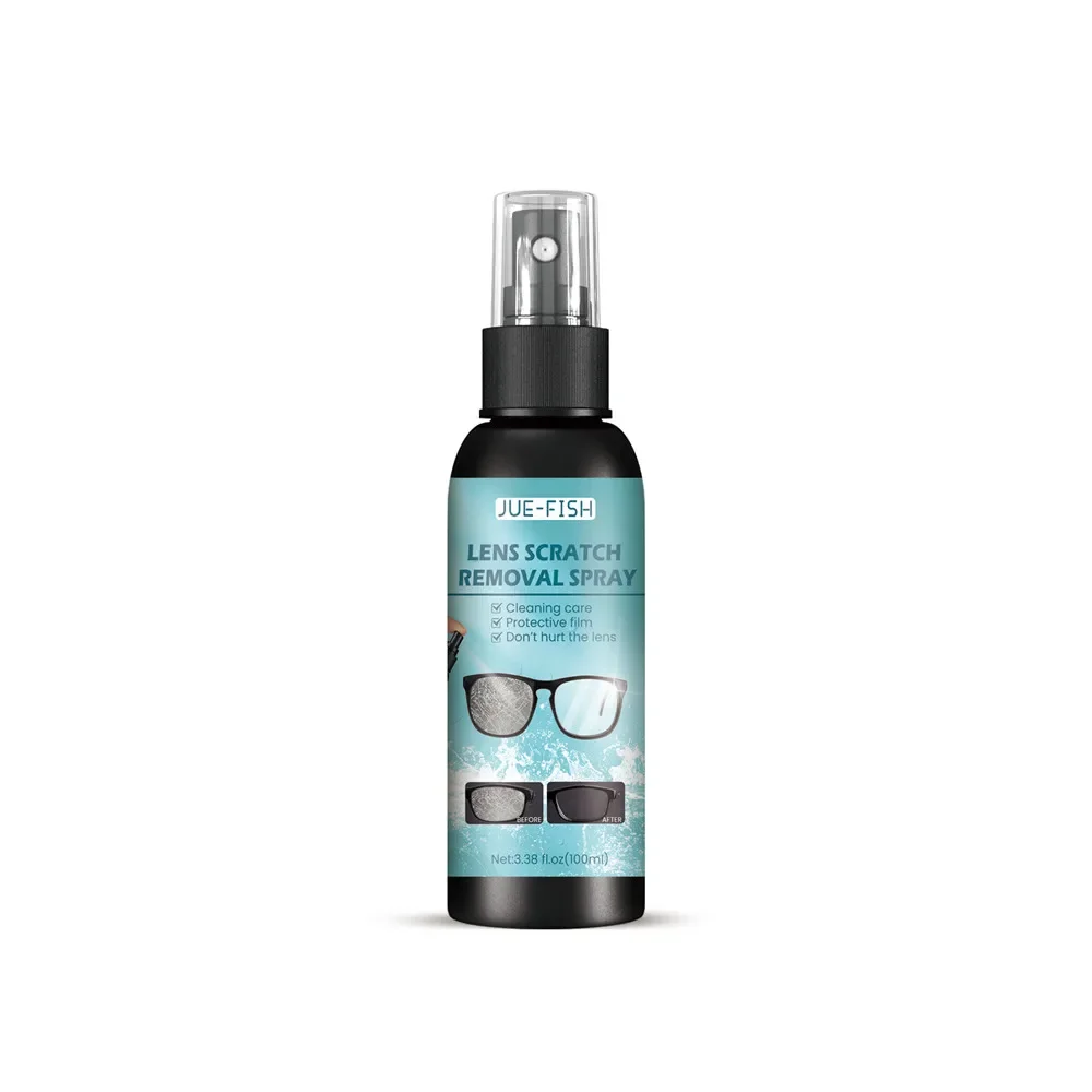 Glasses Cleaner Eyeglass Scratch Removing Spray 100ml Sunglasses Cleaning Solution Spray Bottle Supplies Eyewear Accessories