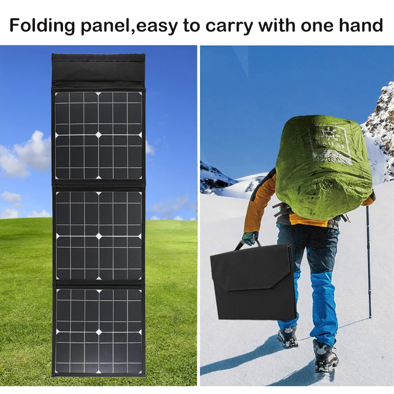 DC USB Schnell ladung 18V 100W faltbares Solar panel tragbare Solar batterie ladegerät Power Bank für Telefon Camping Van RV Outdoor