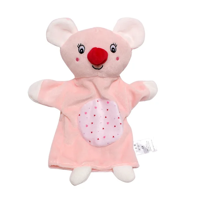 Cartoon Animal Hand Puppets Plush Toy Lovely Kids Sleep Story Game Puppet Parent-Child Interaction Toy Puppet Dolls 4
