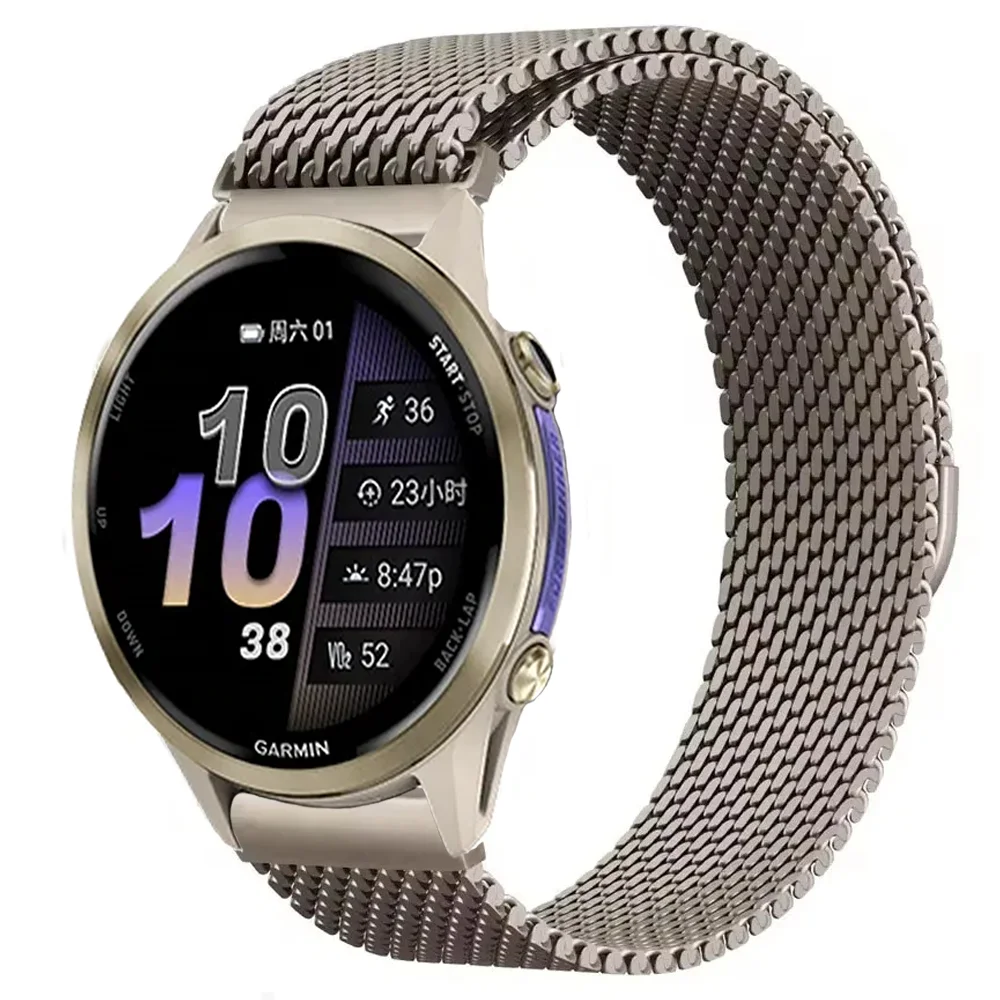 Elegant Magnetic Milanese Loop Strap - Metal Bracelet for Smartwatches (18/20/22mm)