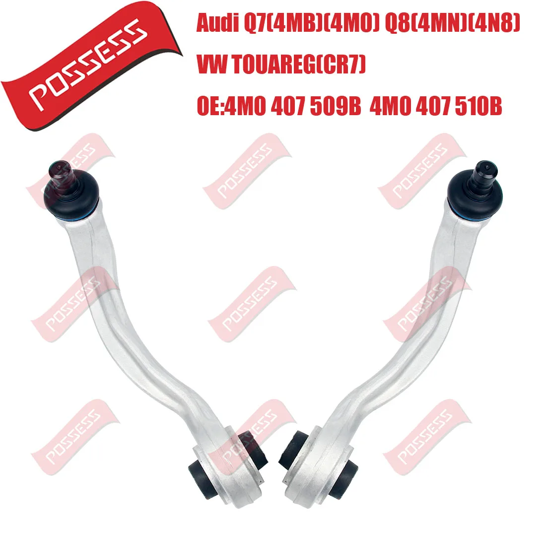 

A Pair of Front Upper Suspension Curved Control Arm For Audi A6 C8 A7 4KA A8 4N2 4N8 Q7 4MB Q8 4MN TOUAREG CR7 Cayenne 9Y0