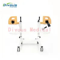 Hospital Nursing Toilet Chair Lift Transfer Machine For Disabled Manual Adjustable Wheelchair 2