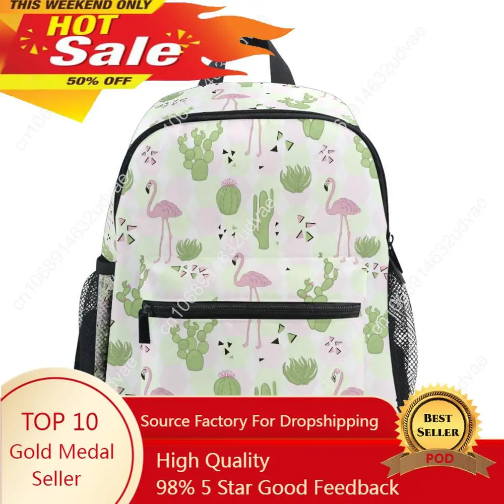 Children Flamingo School Backpack Baby Kids Cute Animal Design Toys Bookbag Toddler Girls Boys Kindergarten Cartoon School Bags