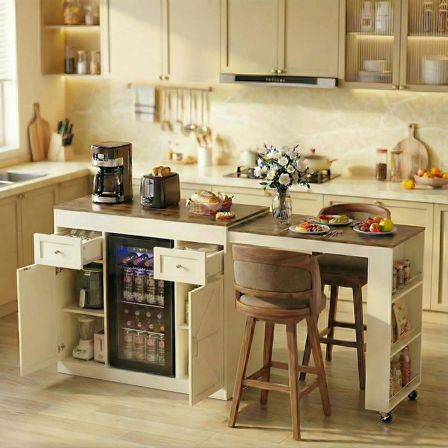 Extendable Kitchen Island 4