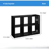 6 Cube Storage Shelf Organizer Bookshelf with Open Back, Vertical or Horizontal, Easy Assembly, Wooden Bookcases 3