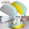 NEW 1/2PCS Washing Shoes Bag Dumpling Style Cotton Laundry Fluffy Fibers Easily Remove Dirt Washing Bags Shoes Clothes Organizer 1