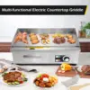 Commercial Electric Griddle 22'' Flat Top Grill Countertop Griddle 3000W 110V Stainless Steel Teppanyaki Grill Large Griddles fo 3