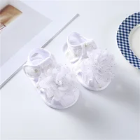 0-18months Baby Girl Summer Sandals Round Toe Soft Sole Crib First Walkers For Infant Girls Floral Sandals Shoes 3