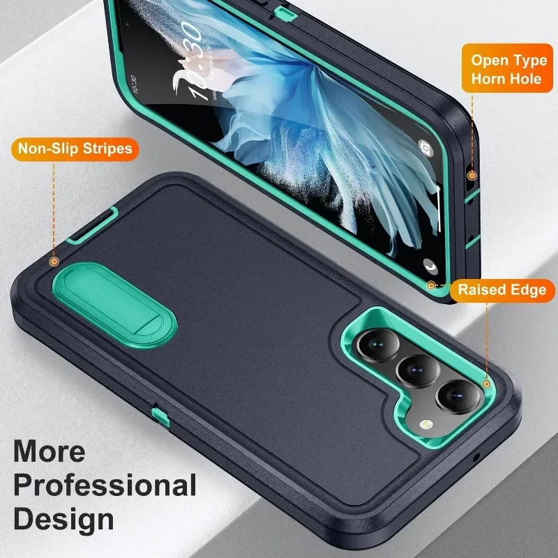 Rugged Dual Layer Anti-Slip Phone Case with Shockproof Protection