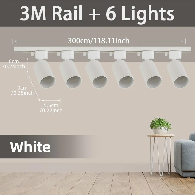 6PCS White Sets