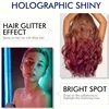 Liquid Glitter Spray,Silver Glitter Hair Spray, Holographic Highlighter Spray, Multi-use Makeup Product for Face Body Festivals 5