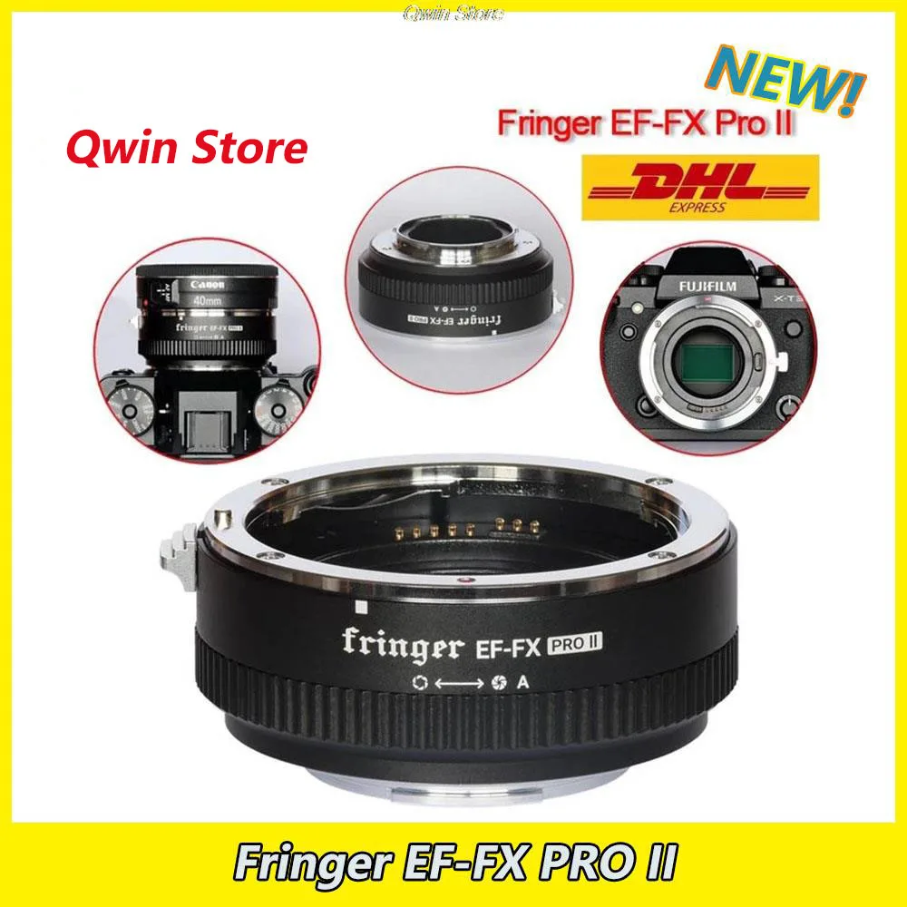 Adattatore Per Obiettivo Fringer Ef-Fx Pro Ii Ef-Fx Ii Per Obiettivo Canon Ef A Fujifilm Adattatore Per Messa A Fuoco Automatica Fujifilm Compatibile 