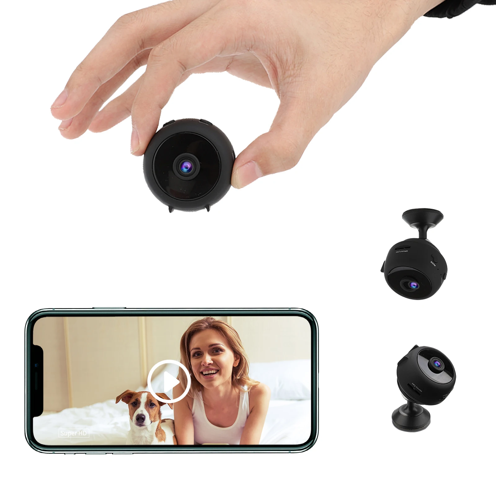 

Mini Camera HD Micro Cam Magnetic 1080P Indoor Baby Security Surveillance IP Camera Motion Detection Loop Recording Camcorder