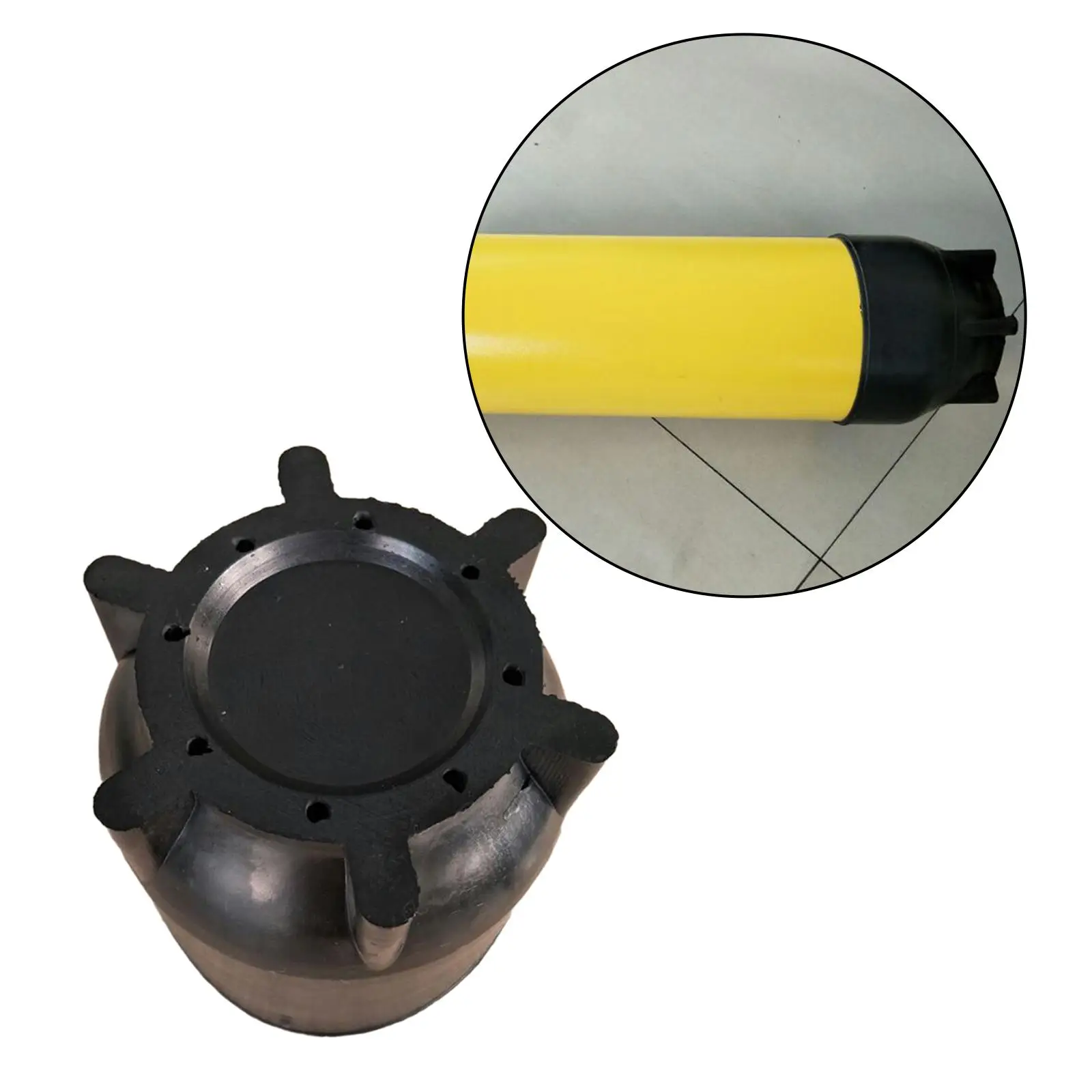 

Scuba Tank Boot Flat Bottom with Drainage Holes Dense Groove Inner Side Prevent Tank Fall Off Rubber Diver Cylinder Tank Boot