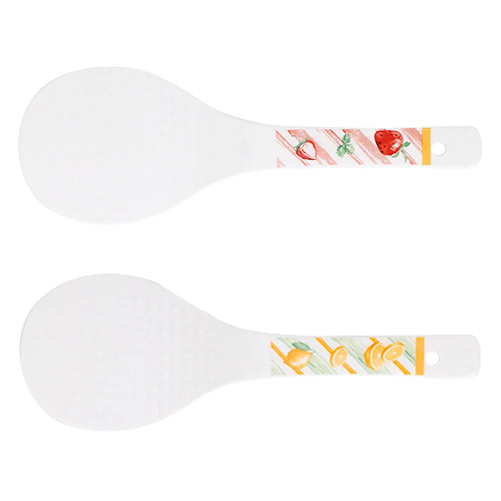 

2 Pcs Rice Spoon Supply Kitchen Utensil Sturdy Scoop Ceramic Ceramics Multi-function Sushi