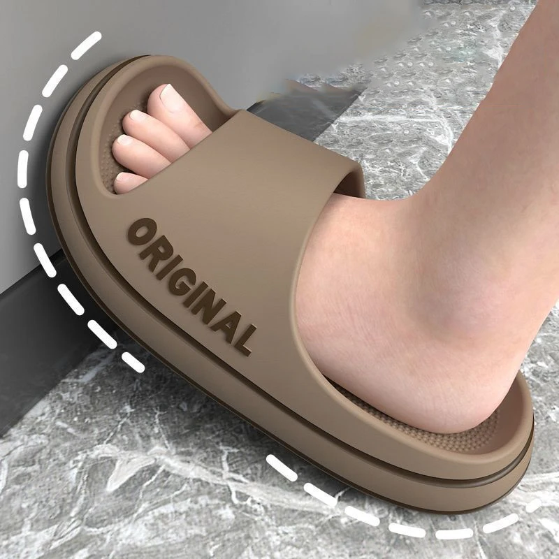 Men Trend New Summer Slippers EVA Soft Bottom Cloud Slides Light Beach Shoes Male Suitable Indoor and Outdoor
