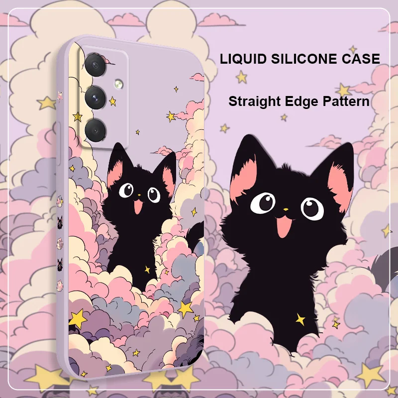 Cloud Colorful Cat Phone Case Cover
