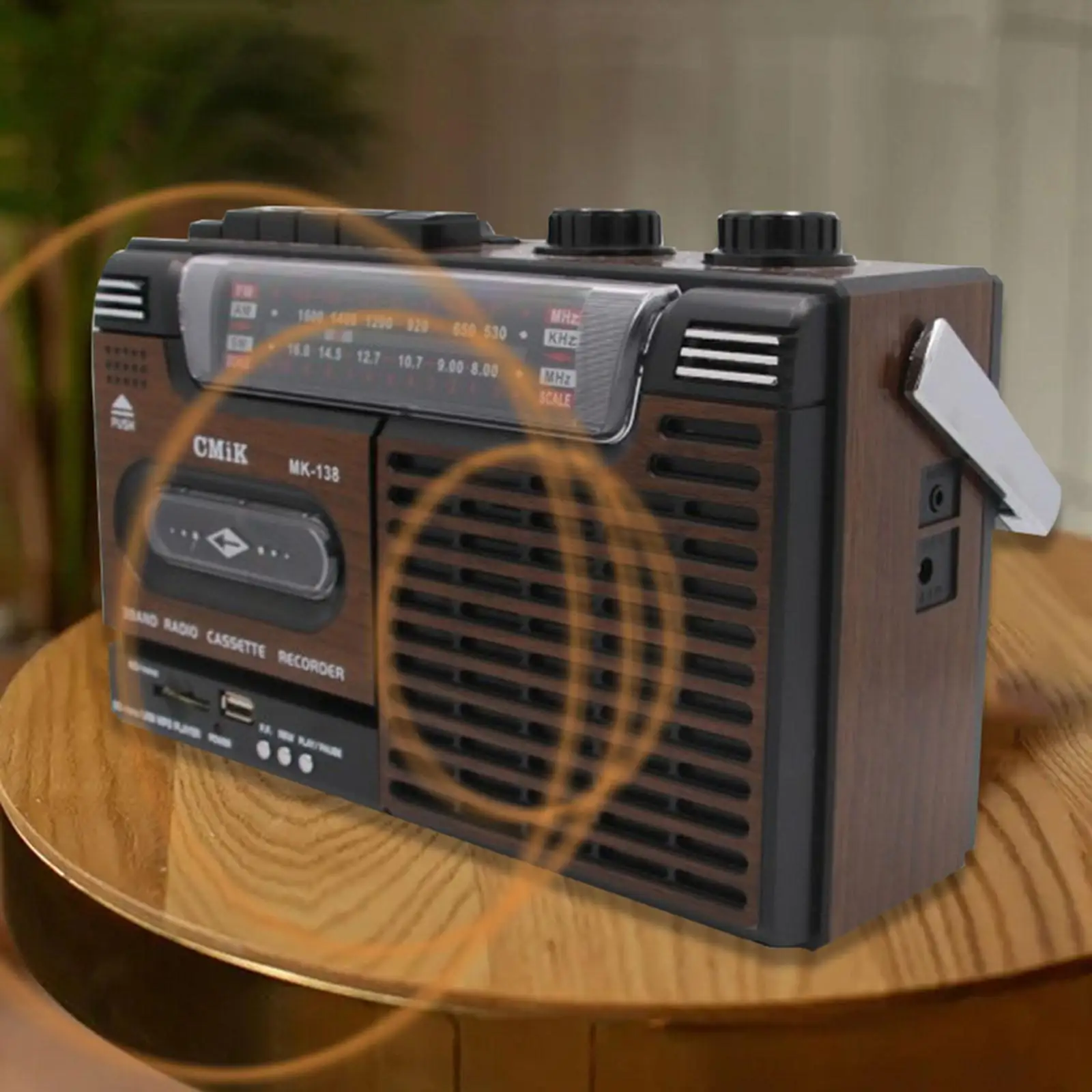 Cassette Player Tape Record Easy to Use with Handle Gifts Multifunctional