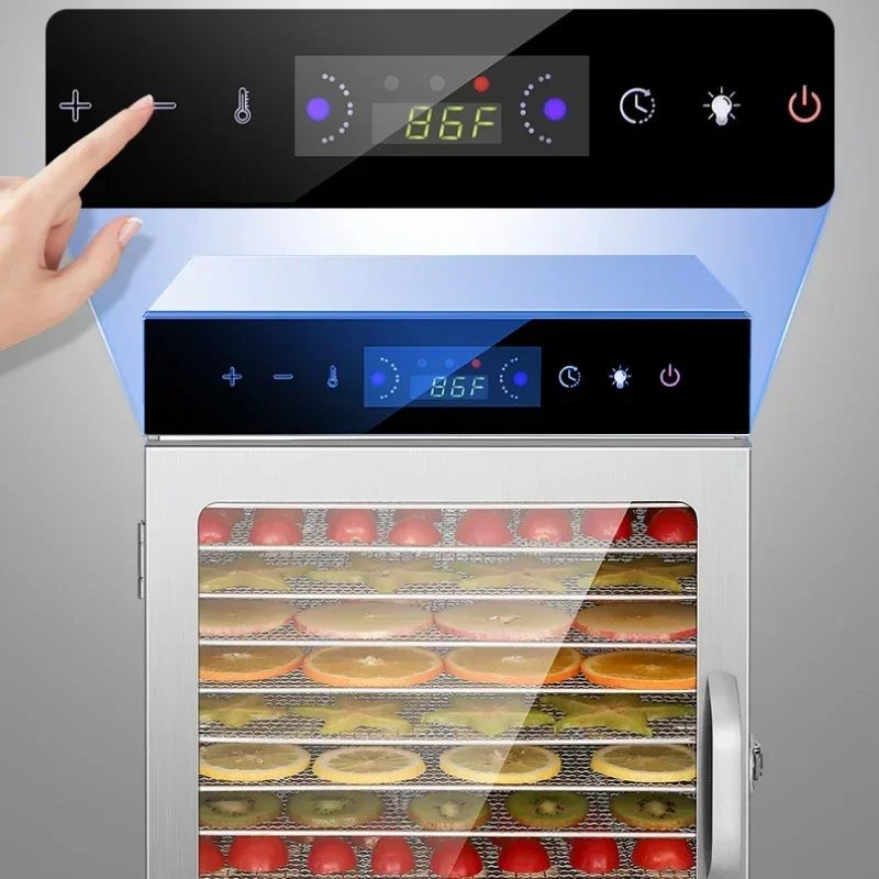 12 Layers Home Fruit Air Dryer Vegetable Snacks Meat Medicinal Materials Fruit Smart and Commercial Food Dehydrator 3