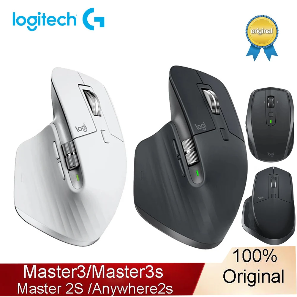 Mouse Originale Logitech Mx Master 3S Ovunque Mouse Da Ufficio Bluetooth Wireless 2S Con Aggiornamento Ricevitore Wireless 2.4G