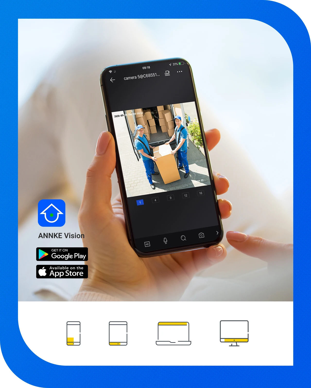 Annke Android App ANNKE 16CH 1080P HD DVR, Video Recorder, Hybrid