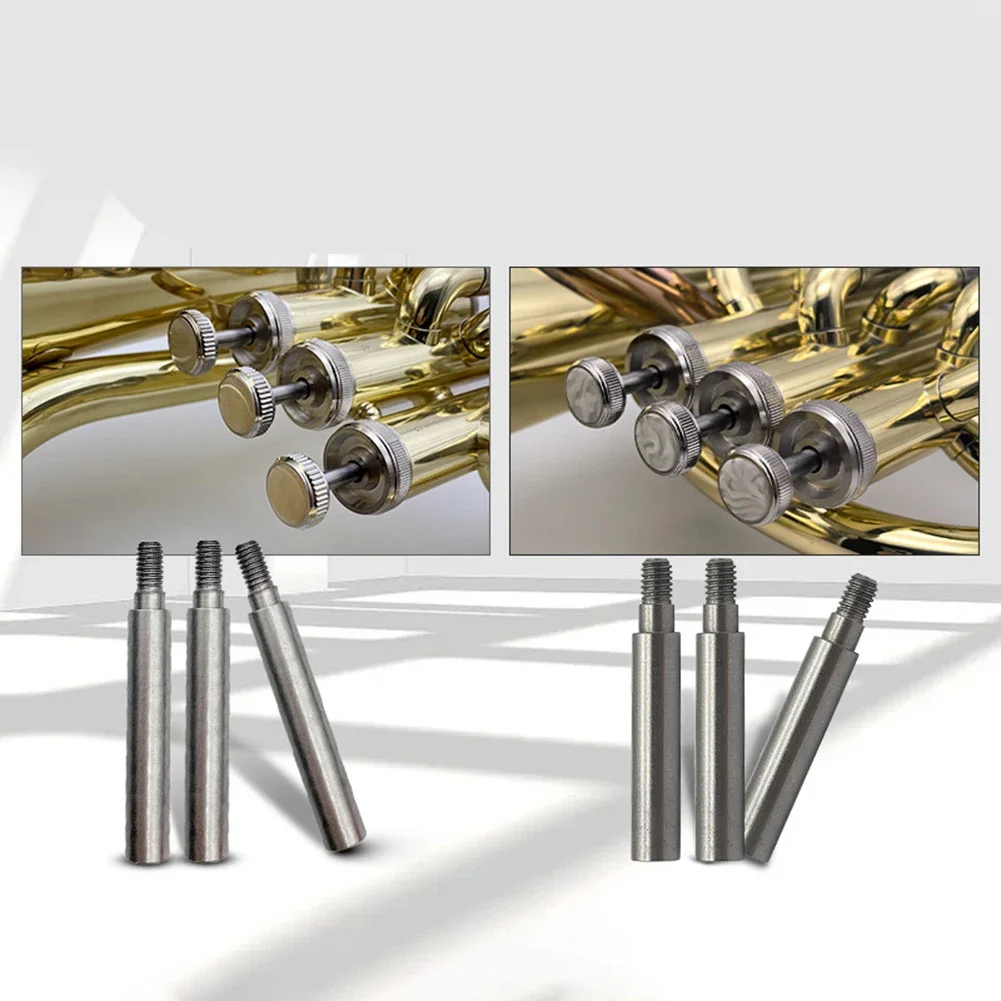 3pcs Medium Tone Key Lever/Upper And Lower Horn Button Lever Tenor Horn Baritone Vertical Key Rod Hall Connect Rod Brass Parts For Brass Musical Parts