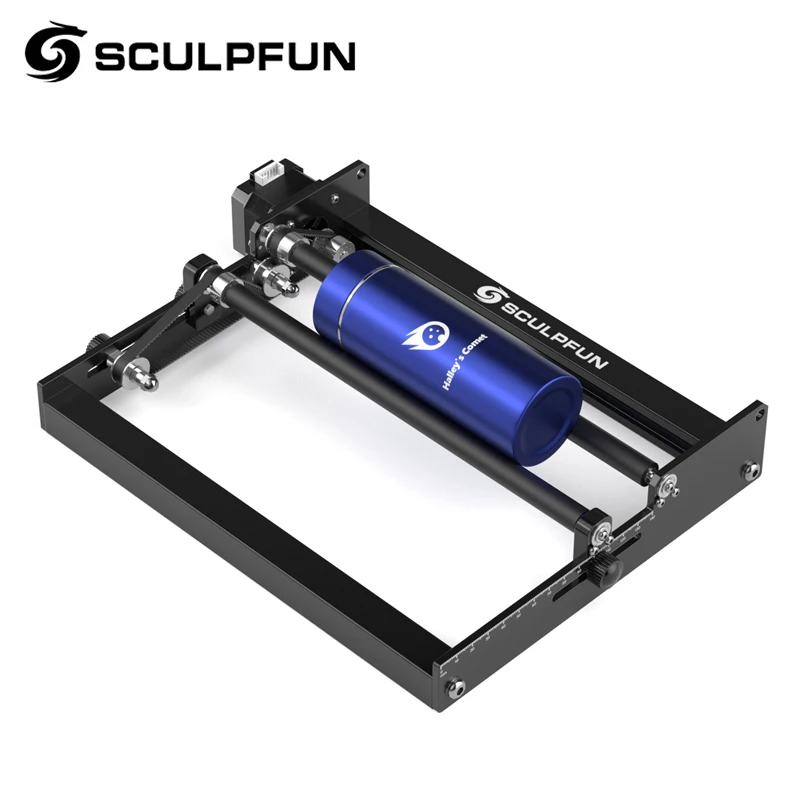 SCULPFUN S9 90W Laser Engraving machine with Roller Y-axis Rotary Roller  360° Rotating for 6-150mm Engraving Cylindrical Objects - AliExpress