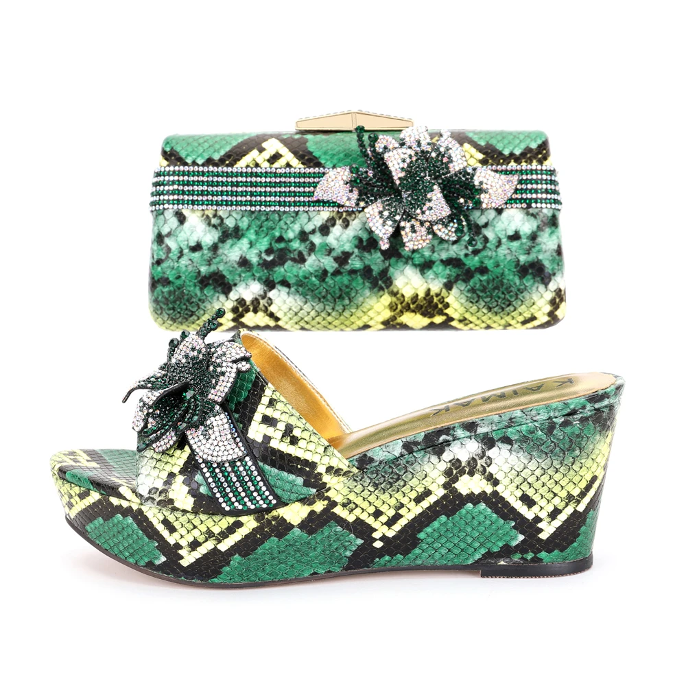 The Christmas Shoes 2022 2022 Latest Beautiful Italian Design Rhinestone High Heel Ladies Shoes And  Bags Set For Christmas Party Wear| | - Aliexpress