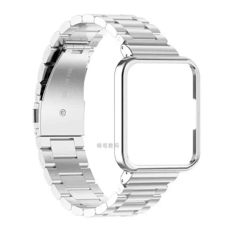 Stainless Steel Metal Watch Strap with Protective Case Cover