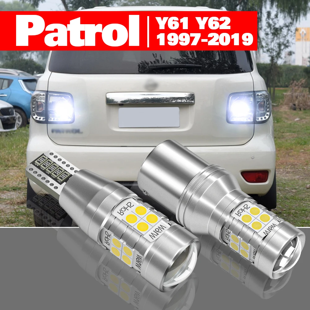 

For Nissan Patrol Y61 Y62 1997-2019 2pcs LED Reverse Light Backup Lamp Accessories 2011 2012 2013 2014 2015 2016 2017 2018