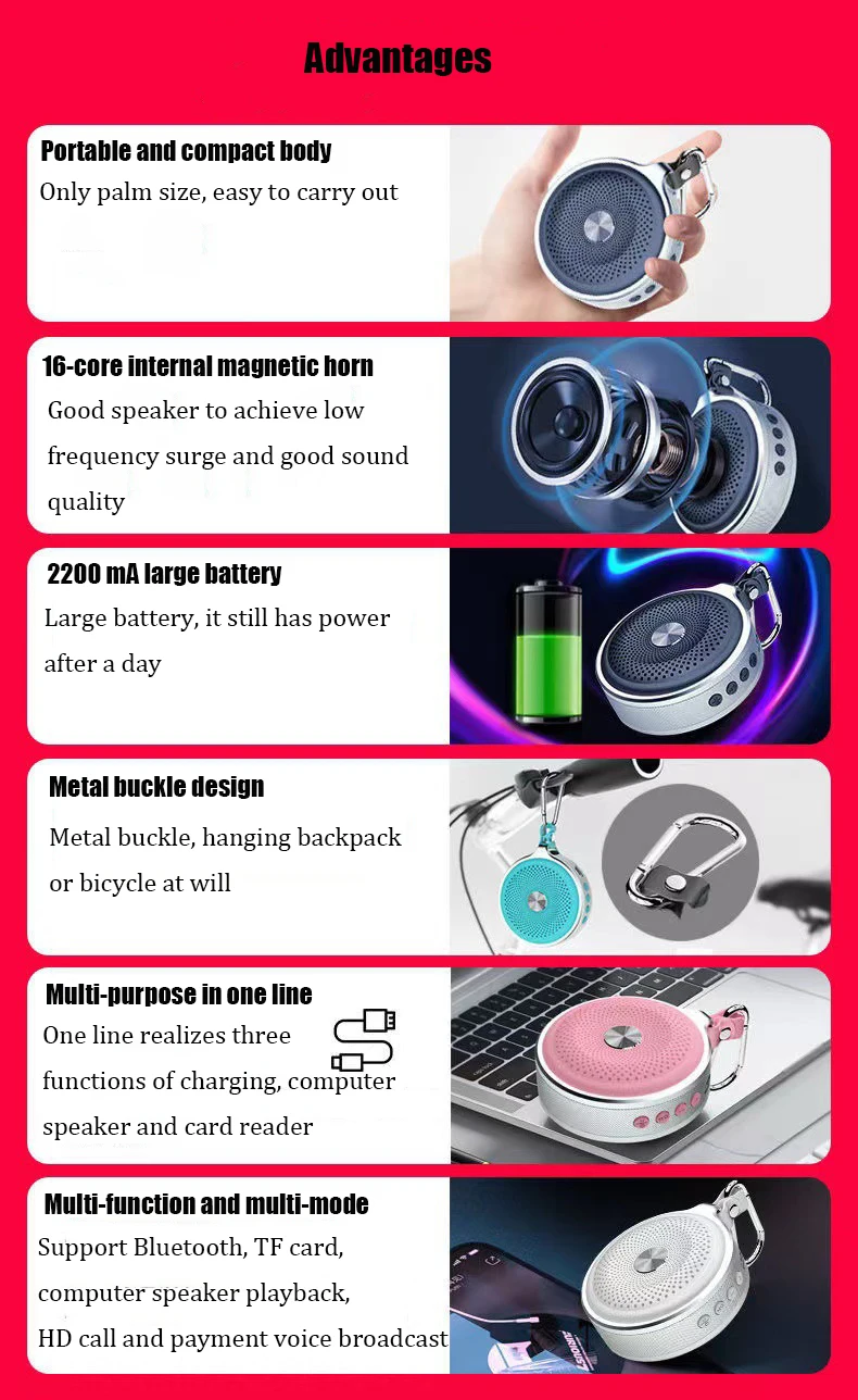 Mini-Bluetooth-Lautsprecher Outdoor-Hifi-Subwoofer Tragbare Freis Prec Heinrich Tung Musik Sound Box Tf-Karte Mp3-Player Computer Lautsprecher Sa319Dfbc28Ee43Cf9F410B2326730Cfcn
