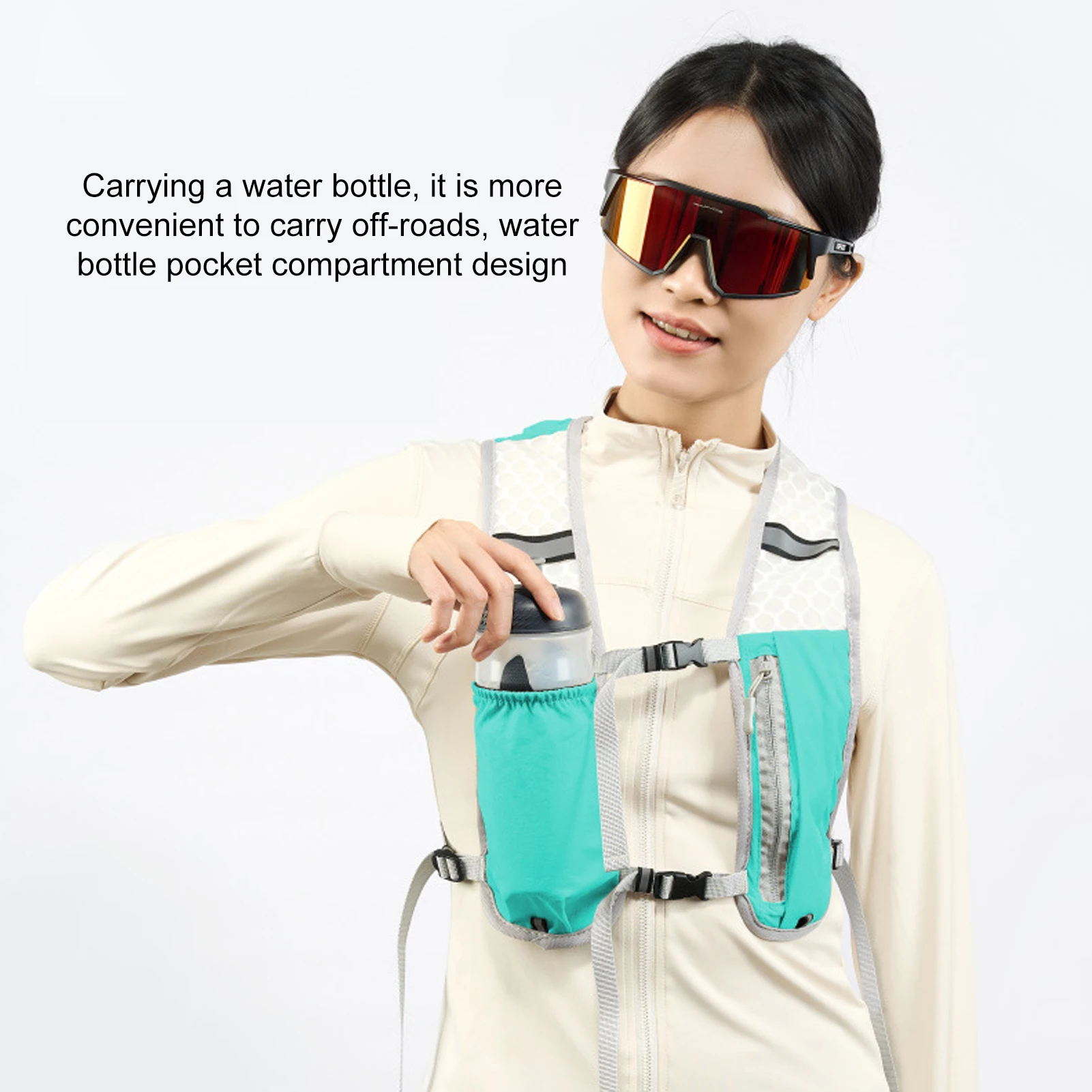 Running Water Bottle Storage Vest 3