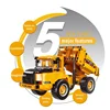 City technical MOC WheelLoader Car Heavy Mining Truck Crane Building Blocks DIY Engineering Excavator Bricks Toy For Children 4