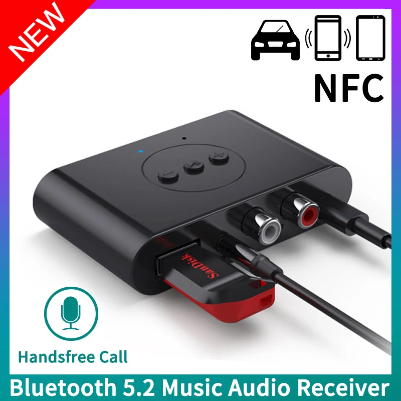 Bluetooth Audio Receiver Bluetooth Transceiver Adapter Bluetooth Aux Adaptor for Car Kit Speaker Amplifier