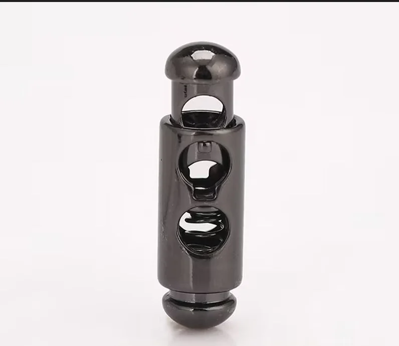 100PCS 고급 금속 스토퍼 코드 잠금 스프링 코드 엔드 버클 DIY 의류 설정 버튼 액세서리